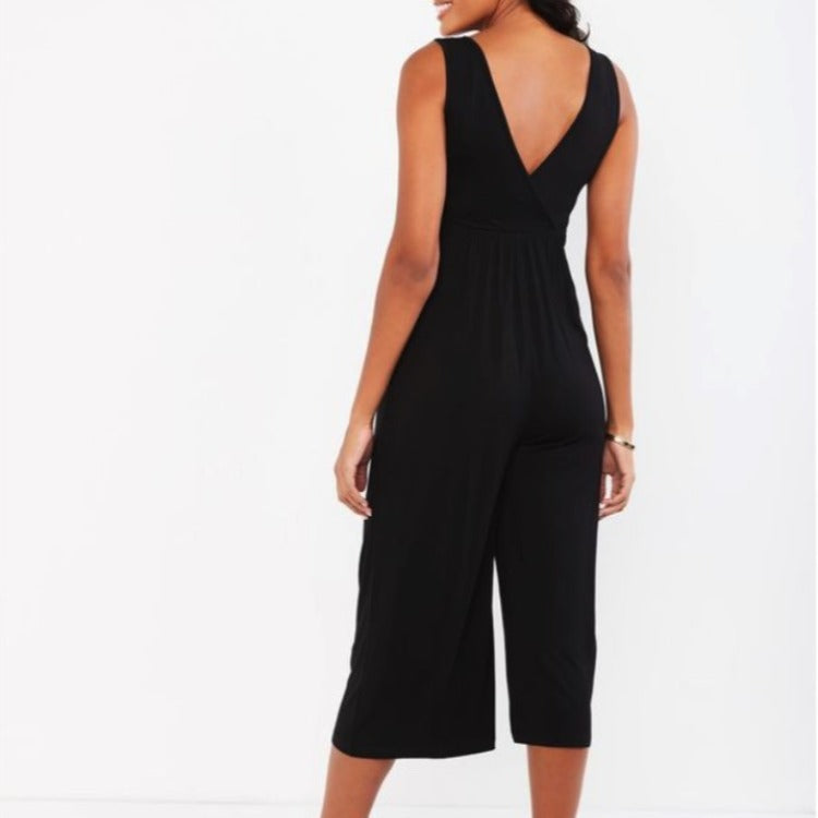 AliExpress Hot Sale Fashion Casual Maternity One-piece Wide Leg Pants Cropped Pants Maternity Wear - Babyvera