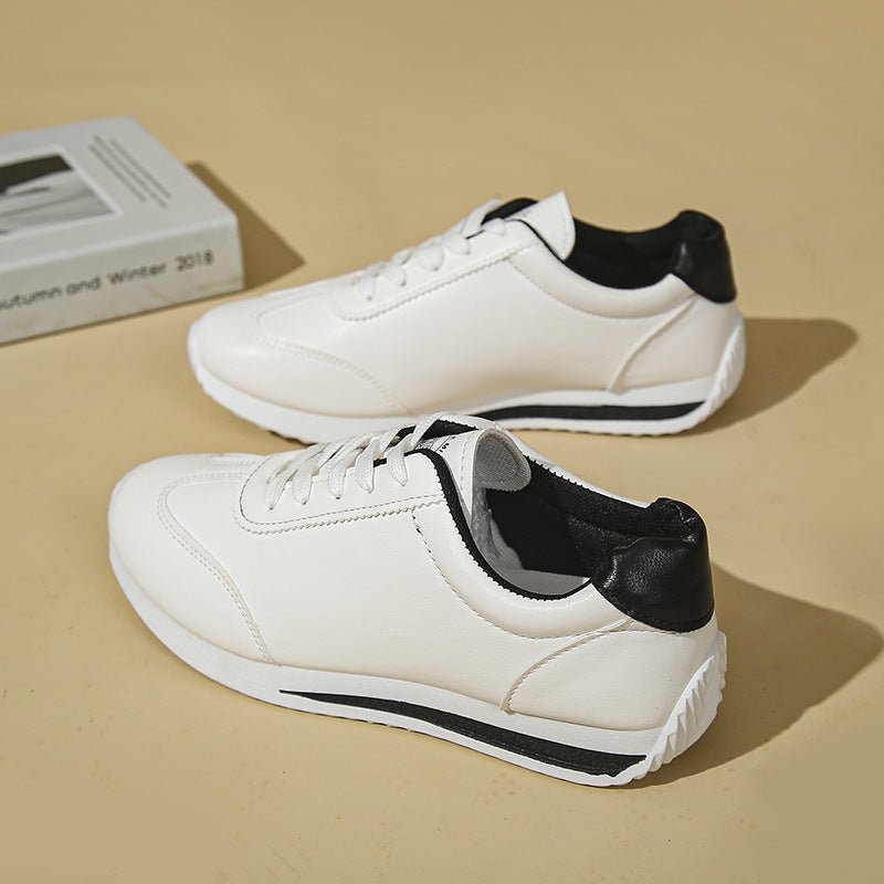 Autumn Casual Sports Trendy White Shoes For Women - Babyvera