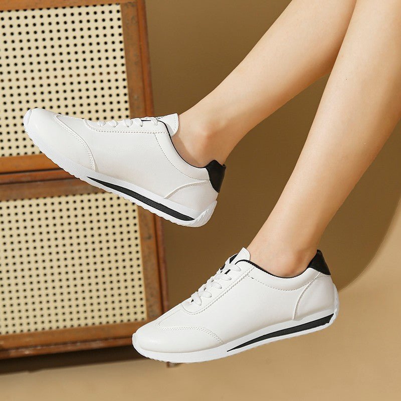 Autumn Casual Sports Trendy White Shoes For Women - Babyvera