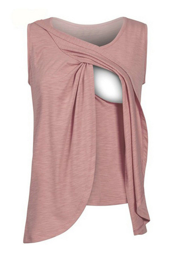 Plus Size Maternity Clothes Summer Confinement Clothing Nursing Wear - Babyvera