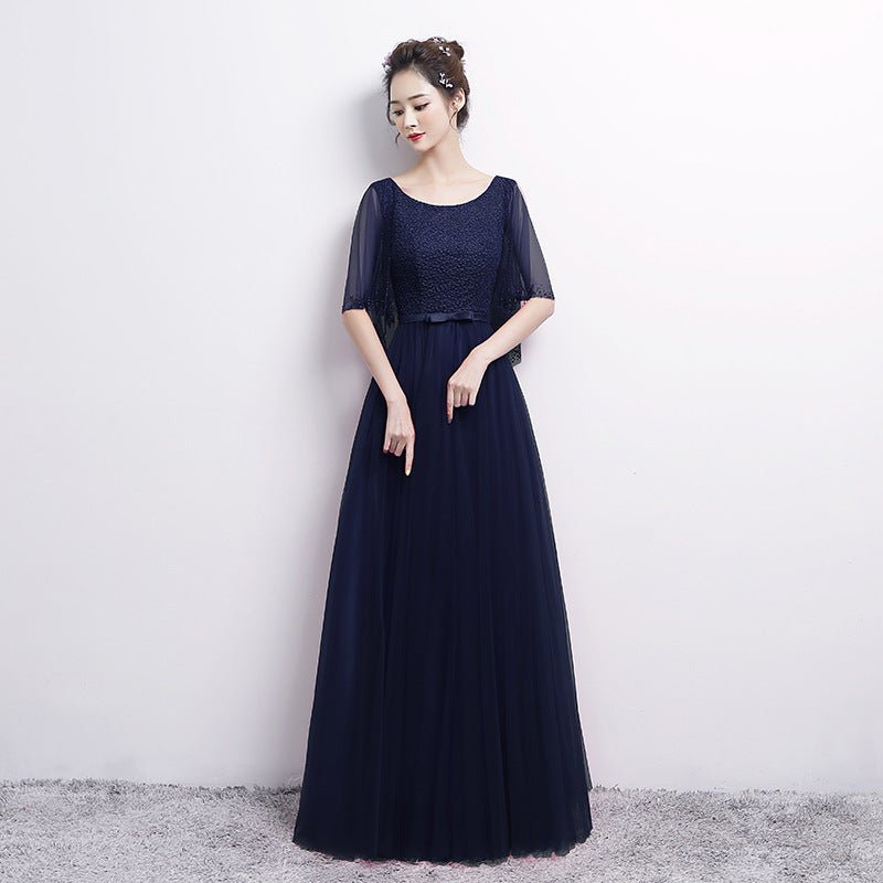 Banquet Evening Dress Female Spring New Fashion Annual Meeting Host Dress Chorus Performance Long Dress - Babyvera