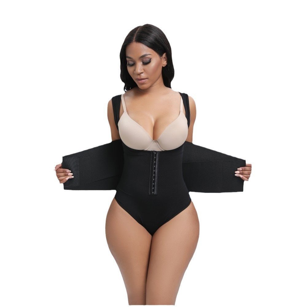 Belly Contracting Sports Waist Seal Breathable Shapewear Fitness Breasted Hip Lifting Corset - Babyvera
