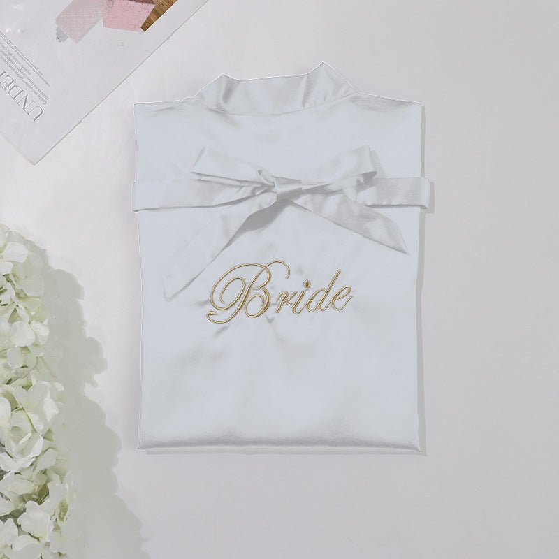 Bridal pajamas simulation silk nightgown - Babyvera