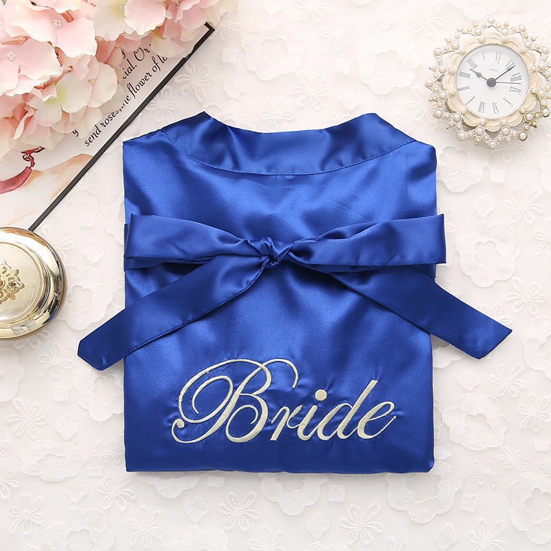 Bridal pajamas simulation silk nightgown - Babyvera