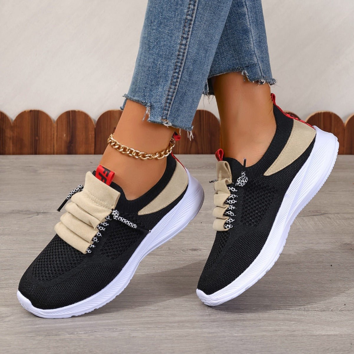 Casual Sneaker Non - slip Wear - resistant Flat Heel Round Toe Running Shoes - Babyvera