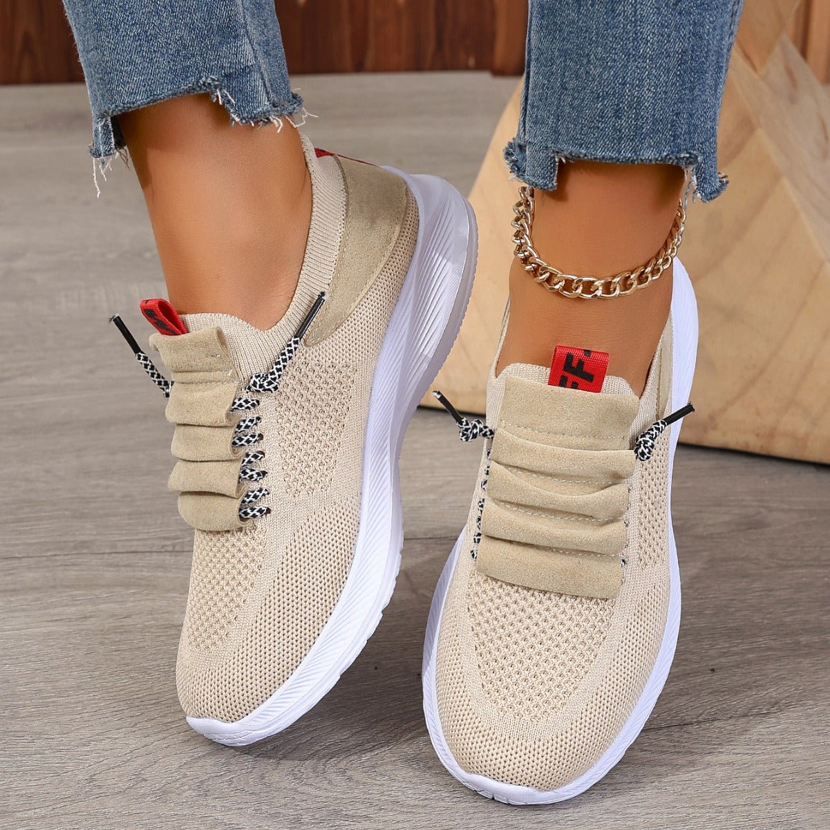 Casual Sneaker Non - slip Wear - resistant Flat Heel Round Toe Running Shoes - Babyvera