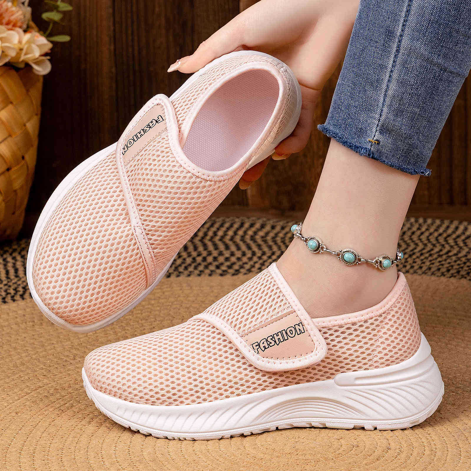 Casual Versatile Velcro Fastened Soft Soled Walking Shoes That Wont Tire Your Feet - Babyvera