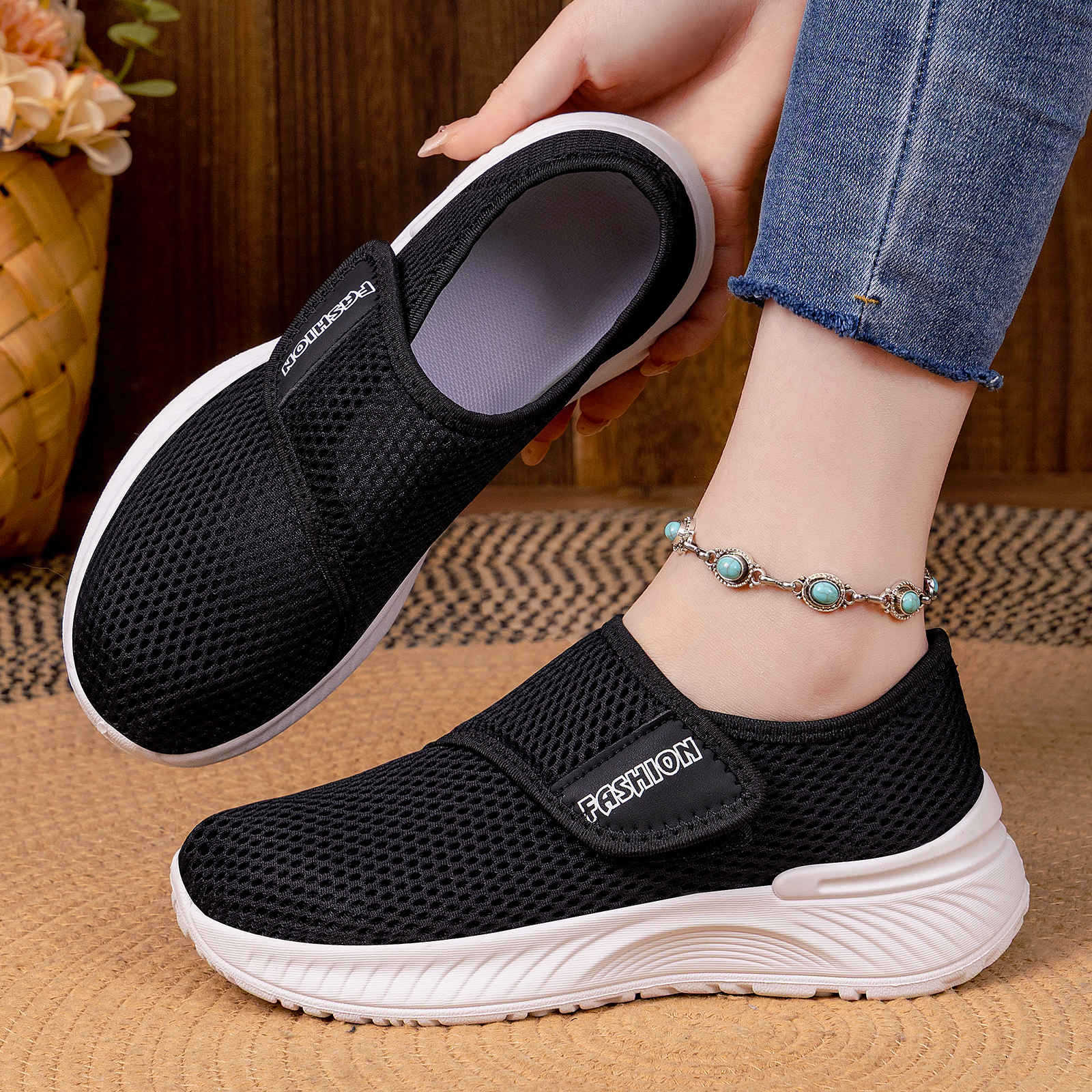 Casual Versatile Velcro Fastened Soft Soled Walking Shoes That Wont Tire Your Feet - Babyvera