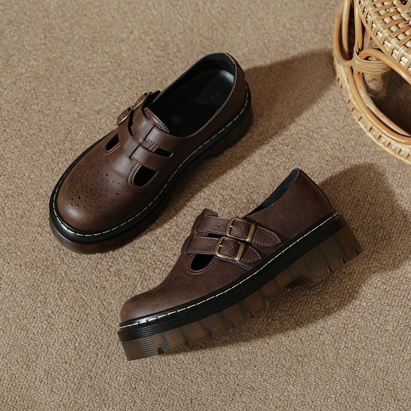 College - style Carved Brogue Shoes - Babyvera