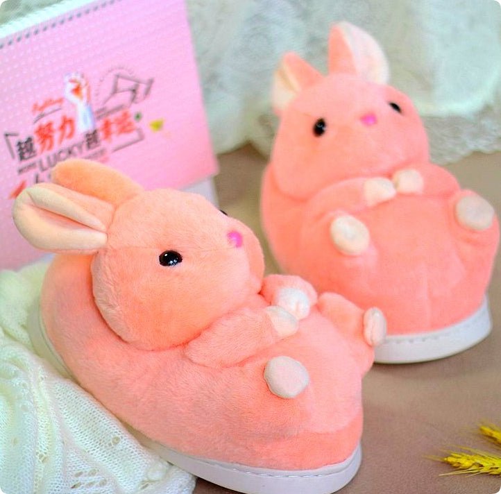 Cotton Slippers With Warm Plush Heel Padding - Babyvera