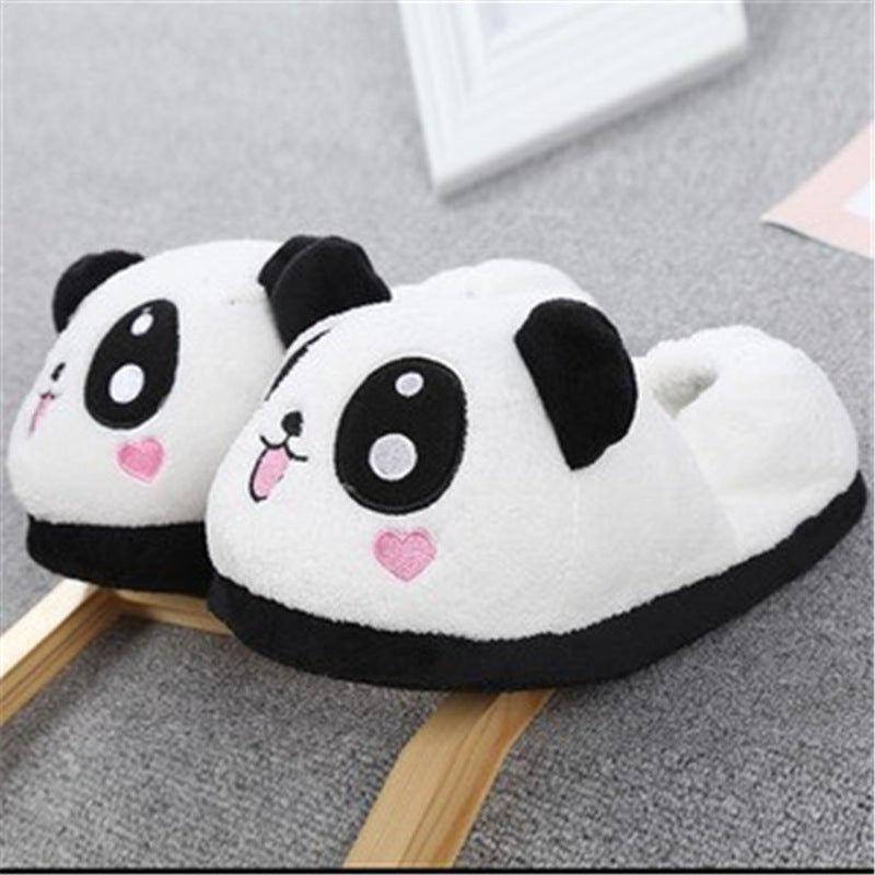 Cute And Adorable Panda Heart - Shaped Cartoon Plush Closed - Toe Slippers - Babyvera