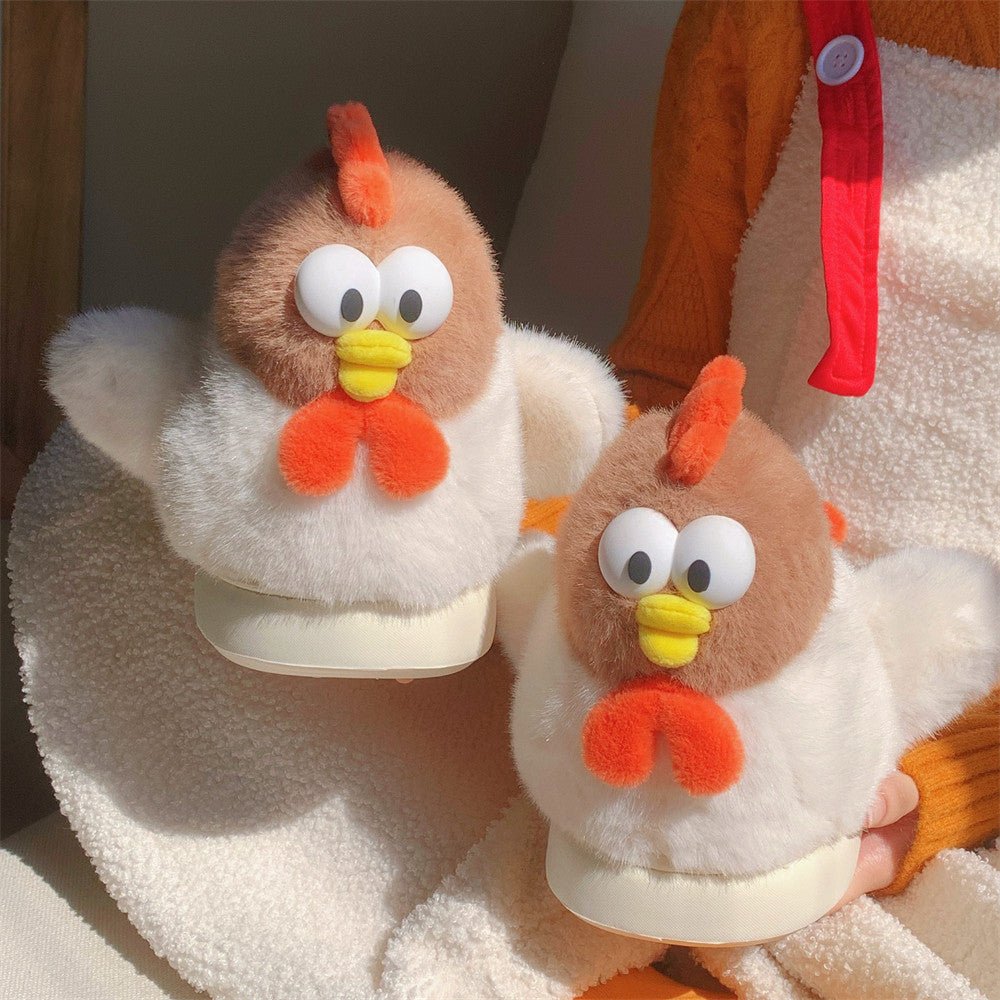 Cute Warm Furry Cotton Funny Cartoon Chick Cotton Slippers - Babyvera