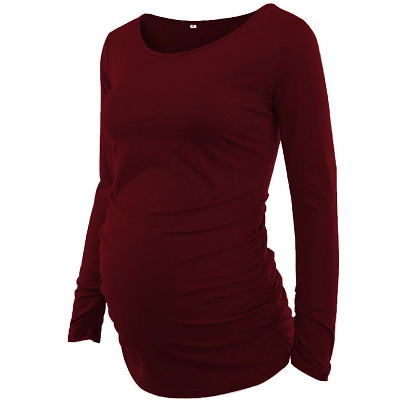 New Round Neck T-Shirt Casual Maternity Wear - Babyvera