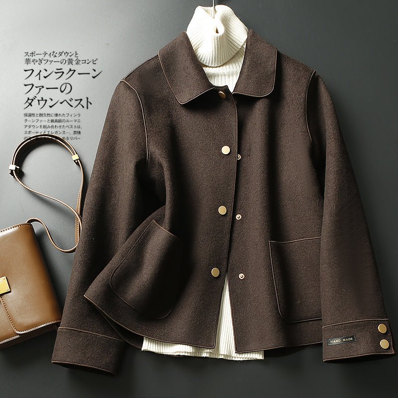 Double-sided Woolen Coat Women Short Short Woolen Coat Women - Babyvera