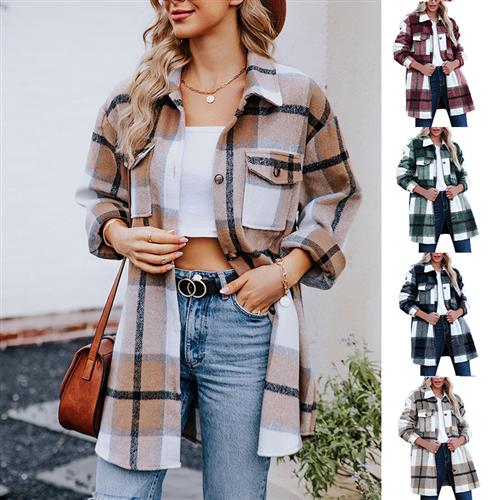 Fashion Casual Long Shirt Coat Women - Babyvera