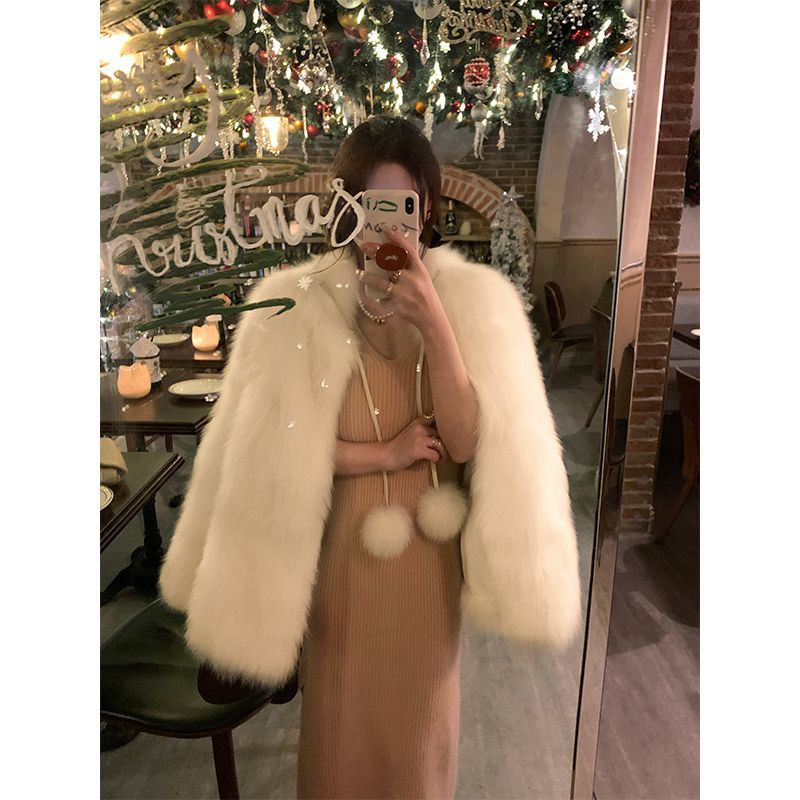 Fashion Fur Young Women Slimming Coat - Babyvera