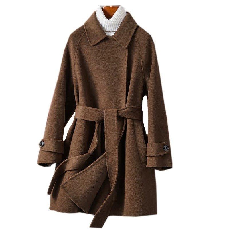 Fashion Personality Reversible Cashmere Coat Women - Babyvera