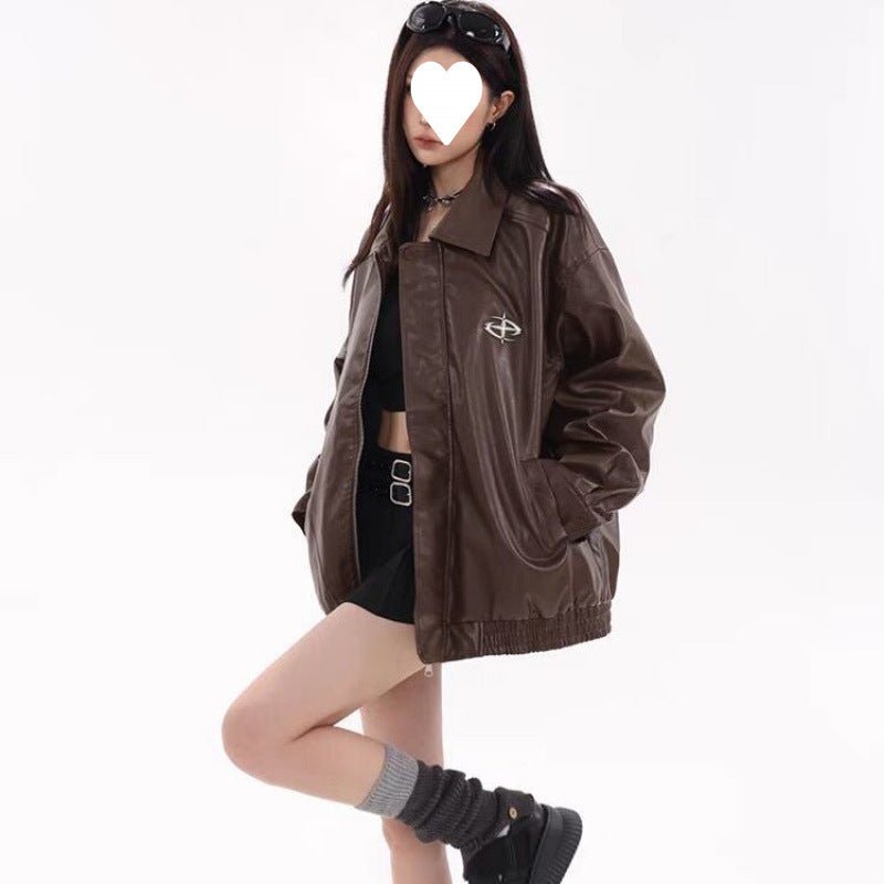 Jacket Turn-down Collar Coat Women - Babyvera