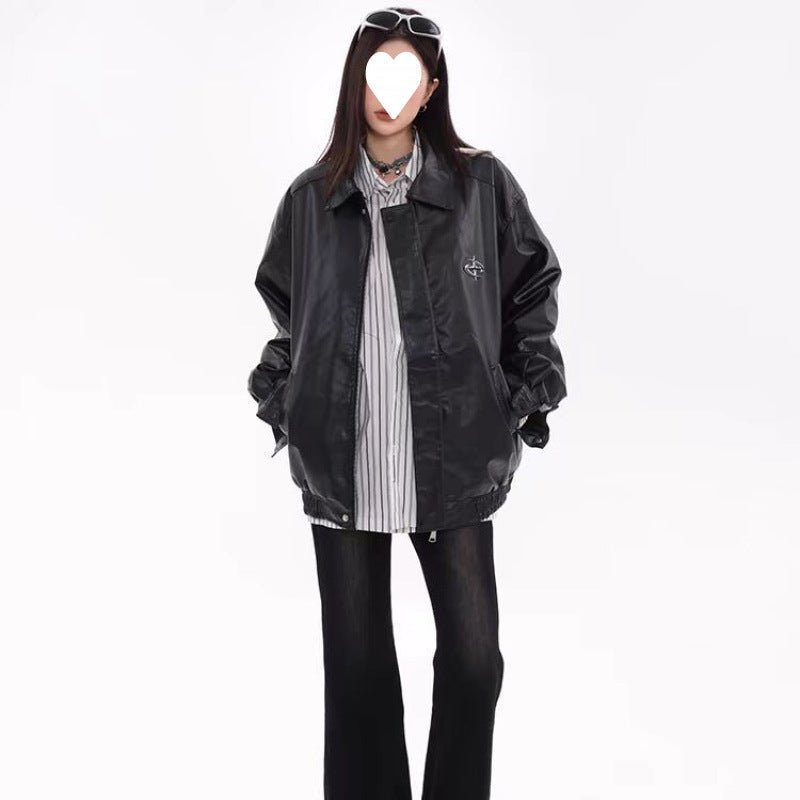 Jacket Turn-down Collar Coat Women - Babyvera