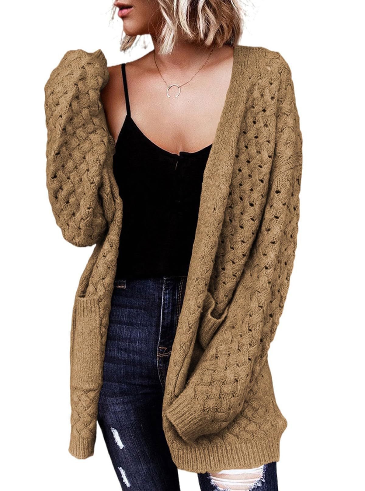 Knitted Cardigan Sweater Coat For Women - Babyvera