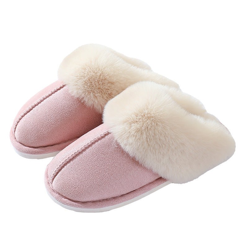 Large - sized Cotton Slippers For Women Autumn And Winter Couple's Style - Babyvera