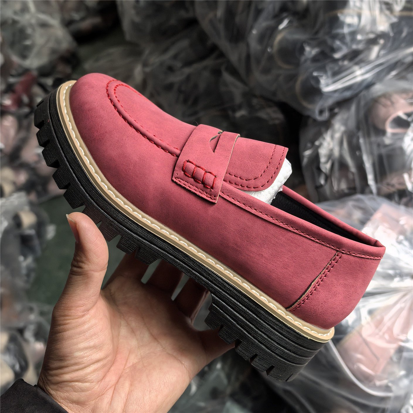 Leather Plus Size Casual Women's Shoes - Babyvera