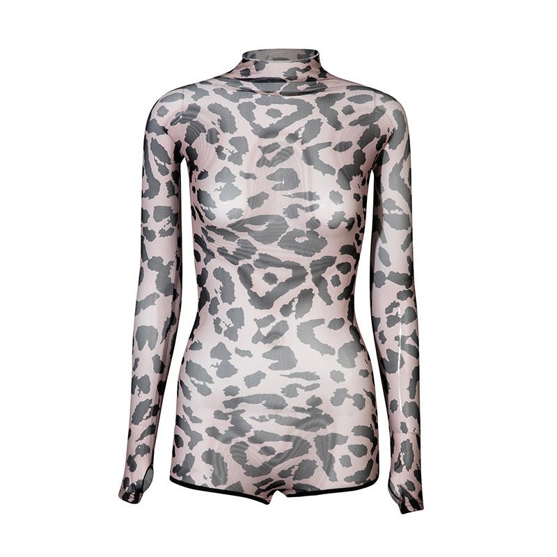 Mesh Jumpsuit Clothing Women's Overall Long Sleeve Exercise Clothing - Babyvera