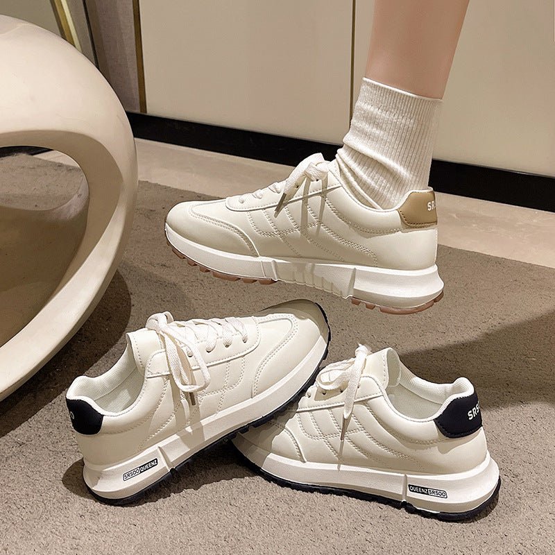 New Autumn Fashion Platform White Women's Shoes - Babyvera