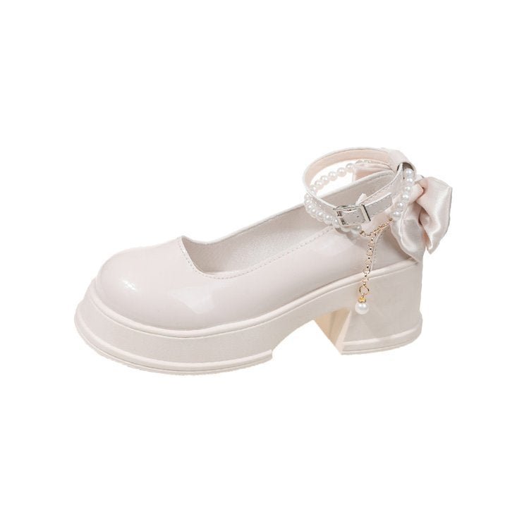 New - style French - style Elegant Leather Shoes - Babyvera