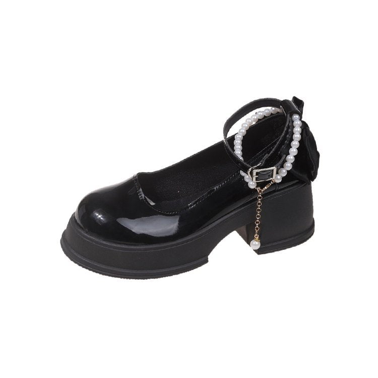 New - style French - style Elegant Leather Shoes - Babyvera