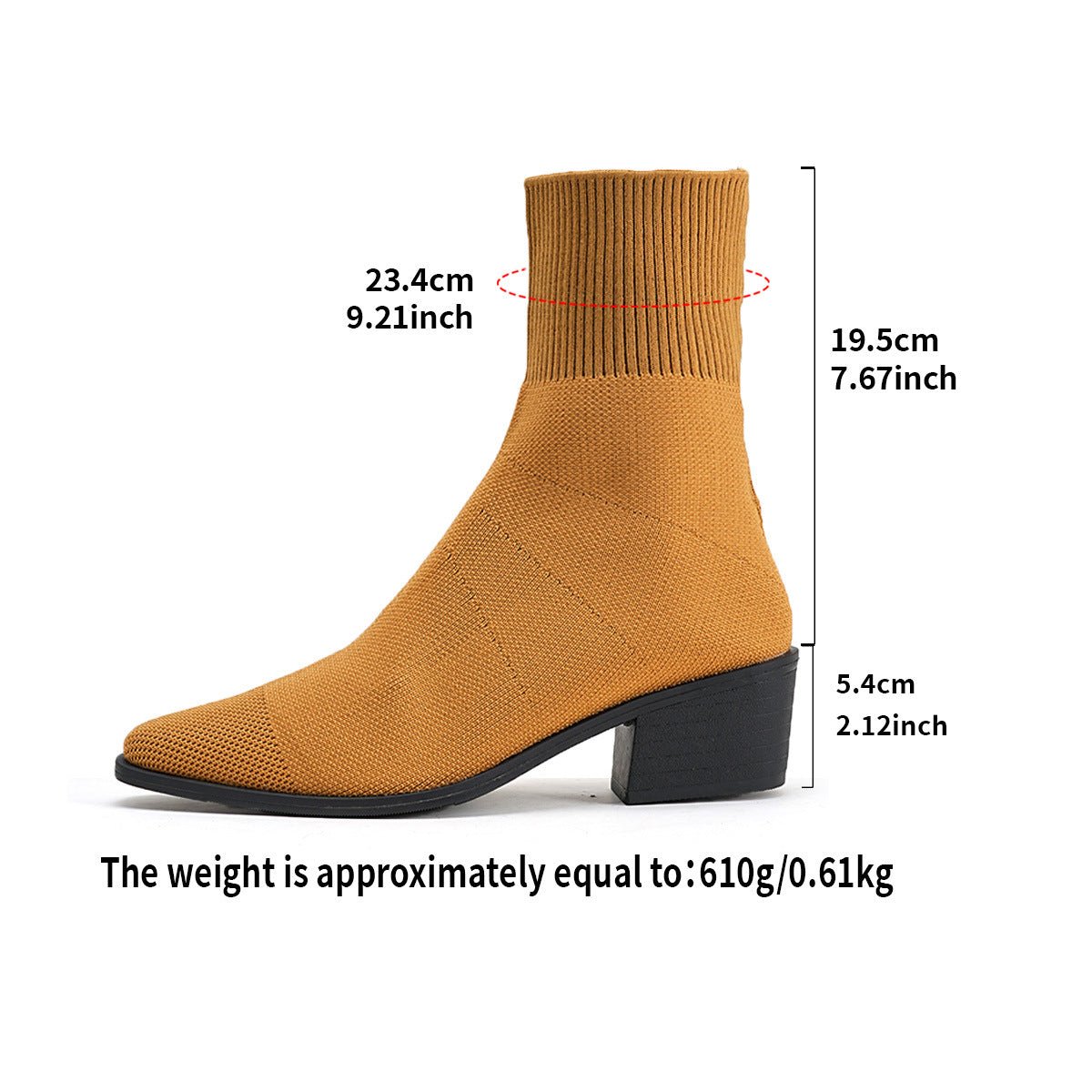 New Style Mid - calf Pointed - toe Socks That Flatter And Slim The Legs Paired With Ankle Boots - Babyvera
