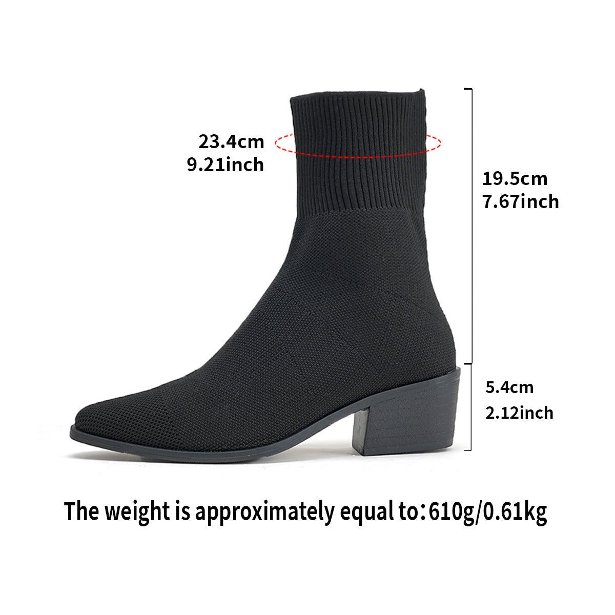 New Style Mid - calf Pointed - toe Socks That Flatter And Slim The Legs Paired With Ankle Boots - Babyvera