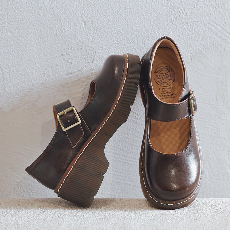New - style Vintage Buckle Mary Jane Shoes - Babyvera