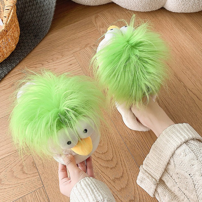 New Stylish And Quirky Indoor Home Warm Plush Slippers - Babyvera