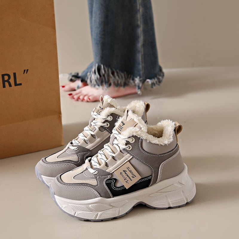 New Thickened Warm Ultra - comfy Fleece - lined Dad Shoes - Babyvera