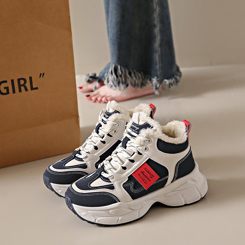 New Thickened Warm Ultra - comfy Fleece - lined Dad Shoes - Babyvera