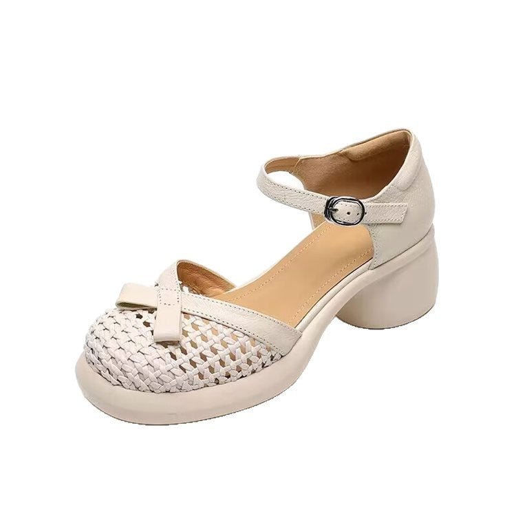 New Versatile Chunky - sole Slingback Heels - Babyvera