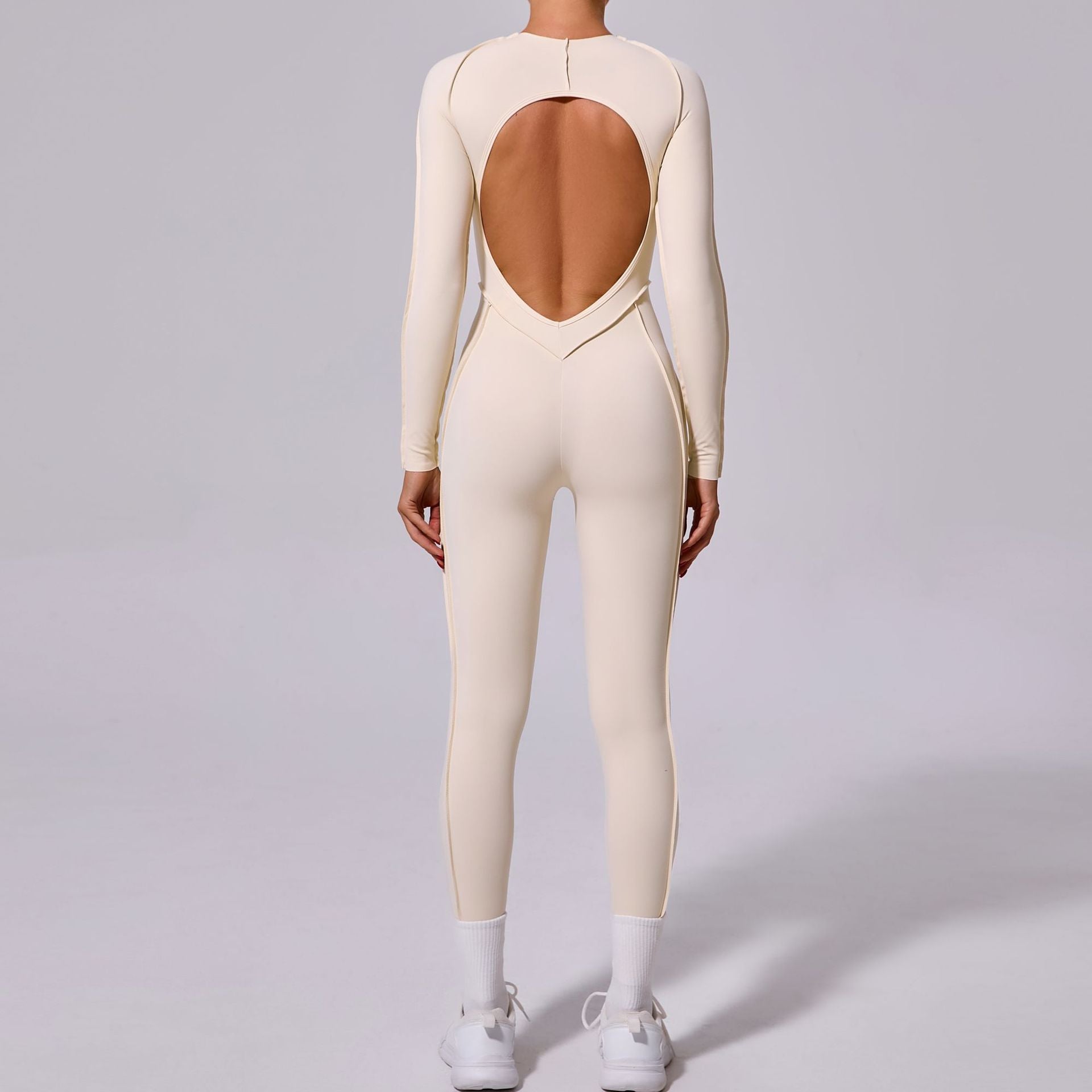 New Winter One - piece Sports Yoga Jumpsuit Backless Tight Jumpsuit - Babyvera