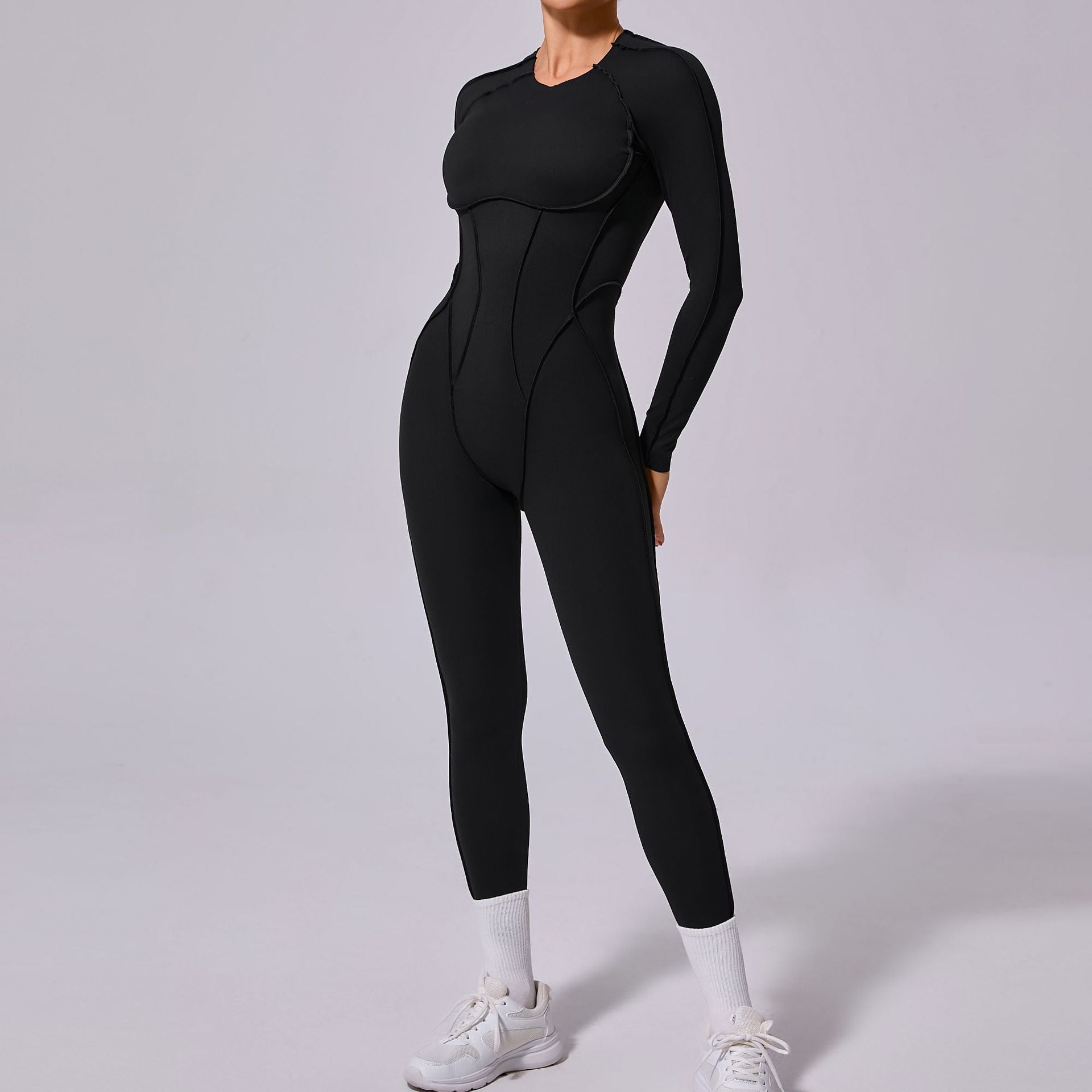 New Winter One - piece Sports Yoga Jumpsuit Backless Tight Jumpsuit - Babyvera