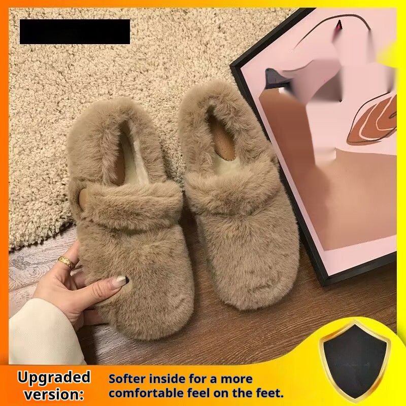 Outerwear Plus - size Women's Shoes Fluffy Shoes - Babyvera