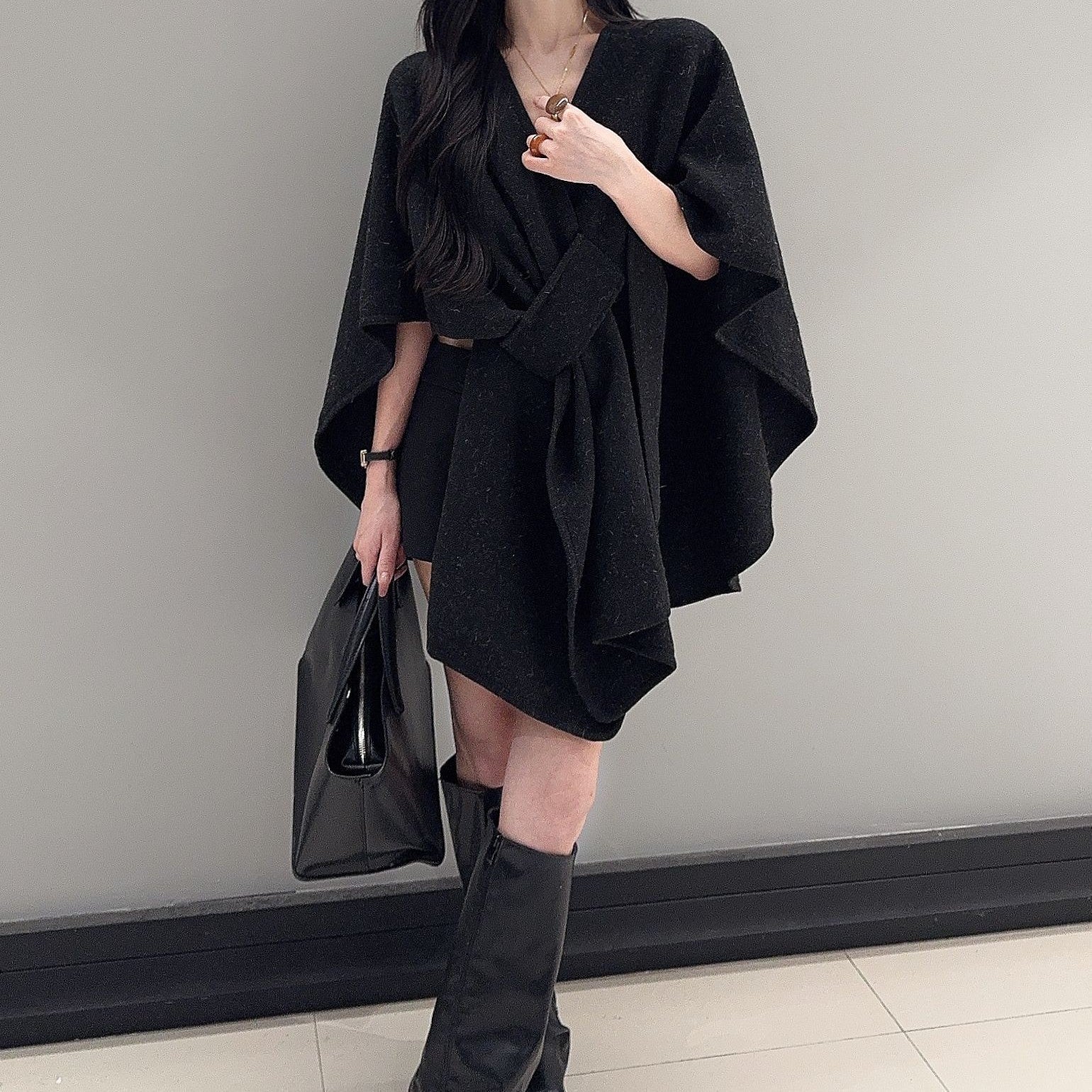 Oversized Knitted Cardigan Baggy Coat Women - Babyvera