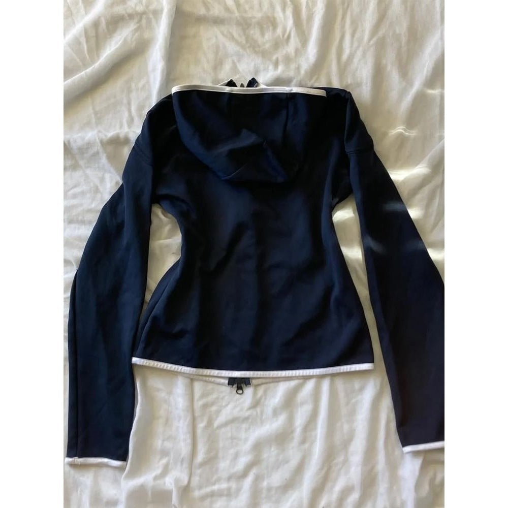 Retro Casual Exercise Hooded Coat Women - Babyvera