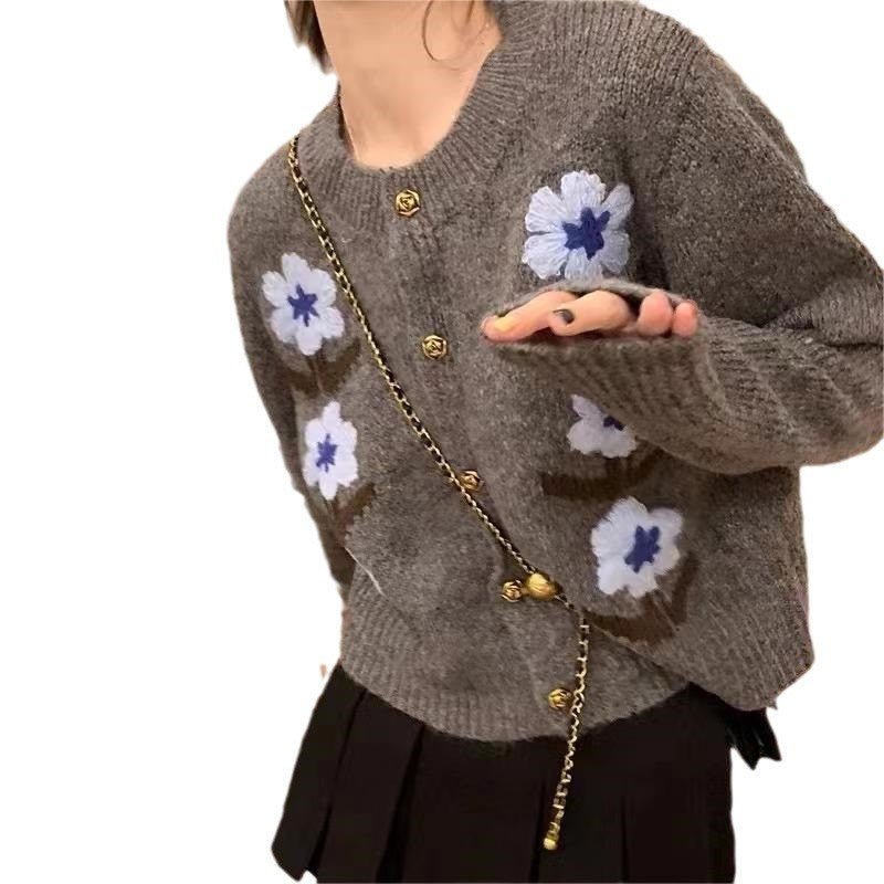 Retro Flower Cardigan Coat For Women - Babyvera