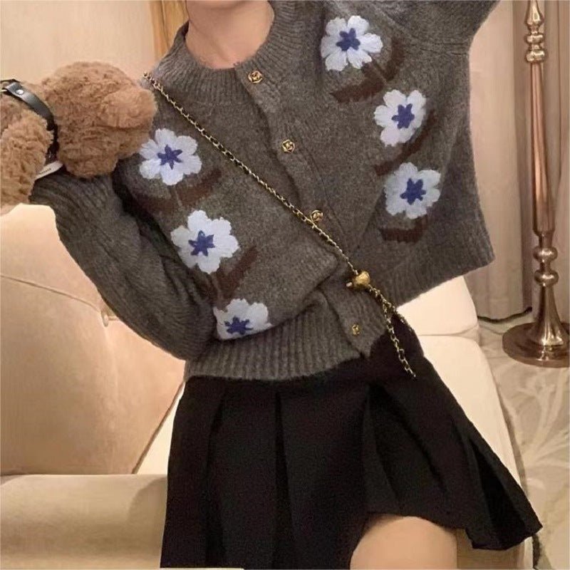 Retro Flower Cardigan Coat For Women - Babyvera