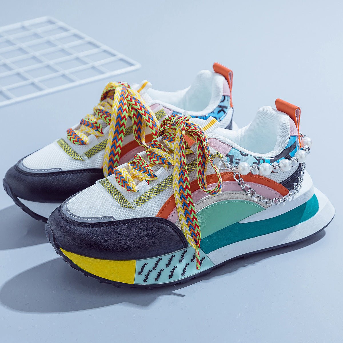 Shiny Chunky Soled Sneakerscasual FashionableAnd On Trend - Babyvera