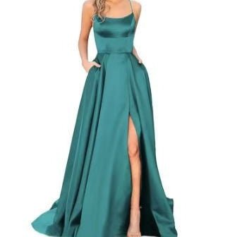 Solid Color Long Slimming And Shoulder Hollow Girlfriends Fashion Bridesmaid Party Dress - Babyvera