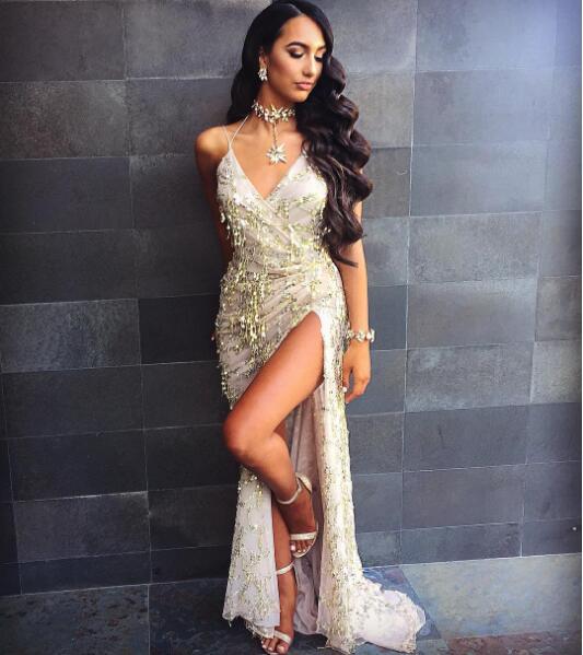 V-neck Sexy Halter Strap Sequin Dress - Babyvera