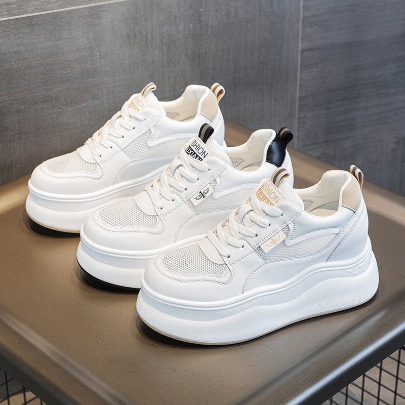 Wedge Platform Thick Bottom Inner Height Increasing Casual Shoes - Babyvera