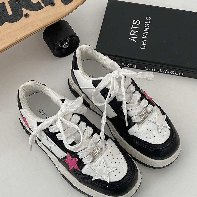 Women Korean Style Round Toe High - end Versatile Low - top Sneakers - Babyvera