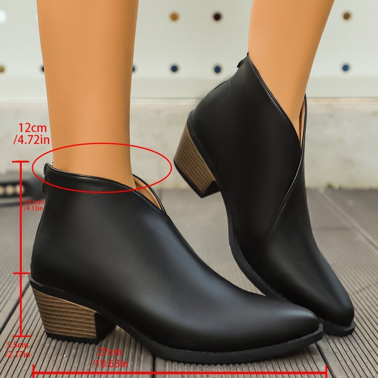 Womens Boots With A Back Zipper - Babyvera